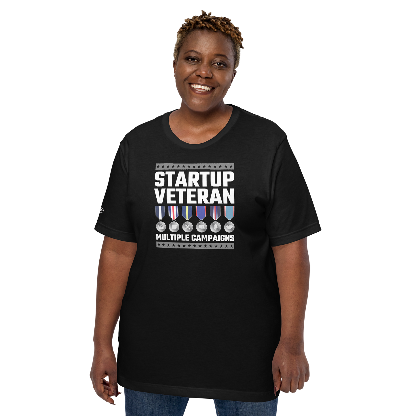 Startup Veteran, Multiple Tours - Funny T-Shirt