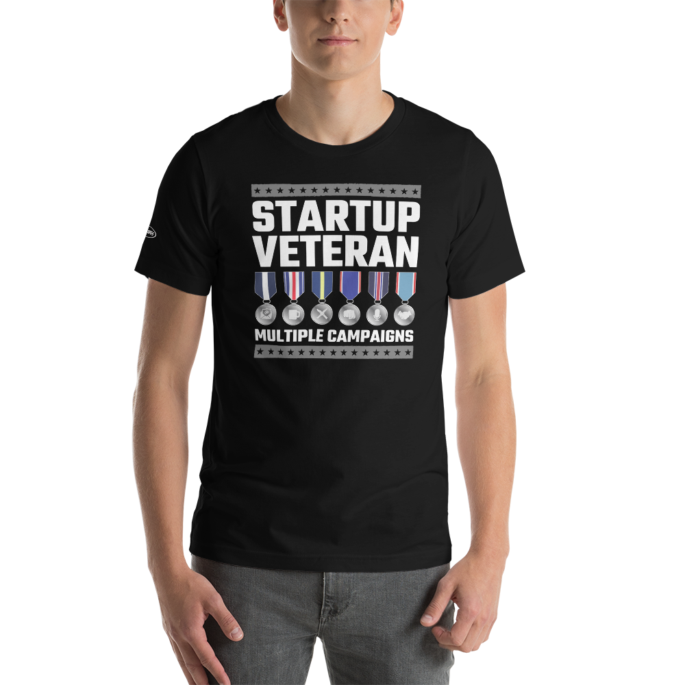 Startup Veteran, Multiple Tours - Funny T-Shirt