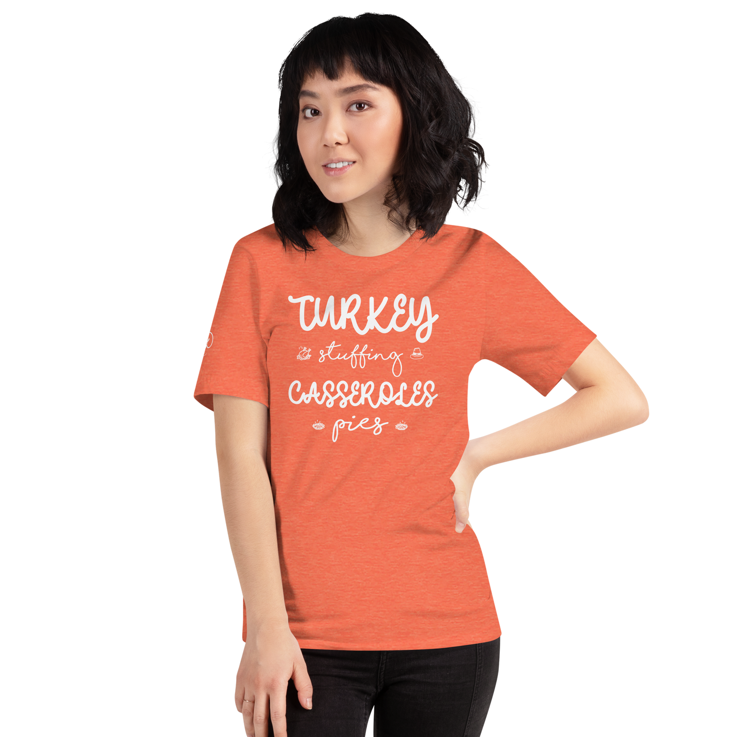 Fall - Turkey, Stuffing, Casseroles, Pies - T-shirt by Louise Lux