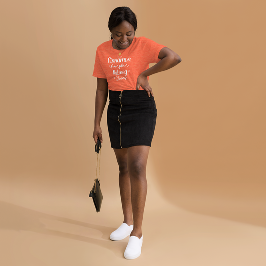 Fall - Cinnamon, Pumpkin, Nutmeg, Cloves - Fun T-shirt by Louise Lux