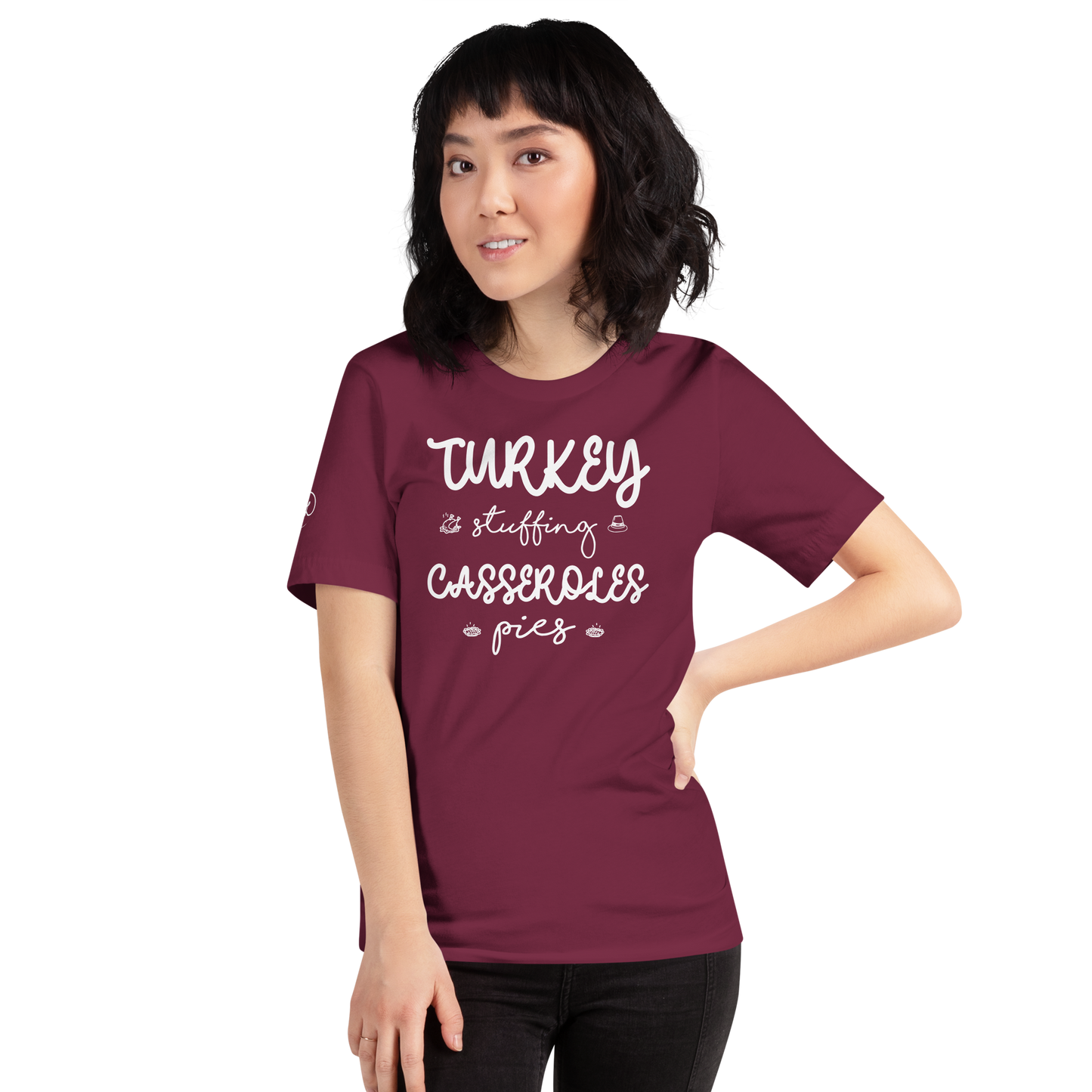 Fall - Turkey, Stuffing, Casseroles, Pies - T-shirt by Louise Lux