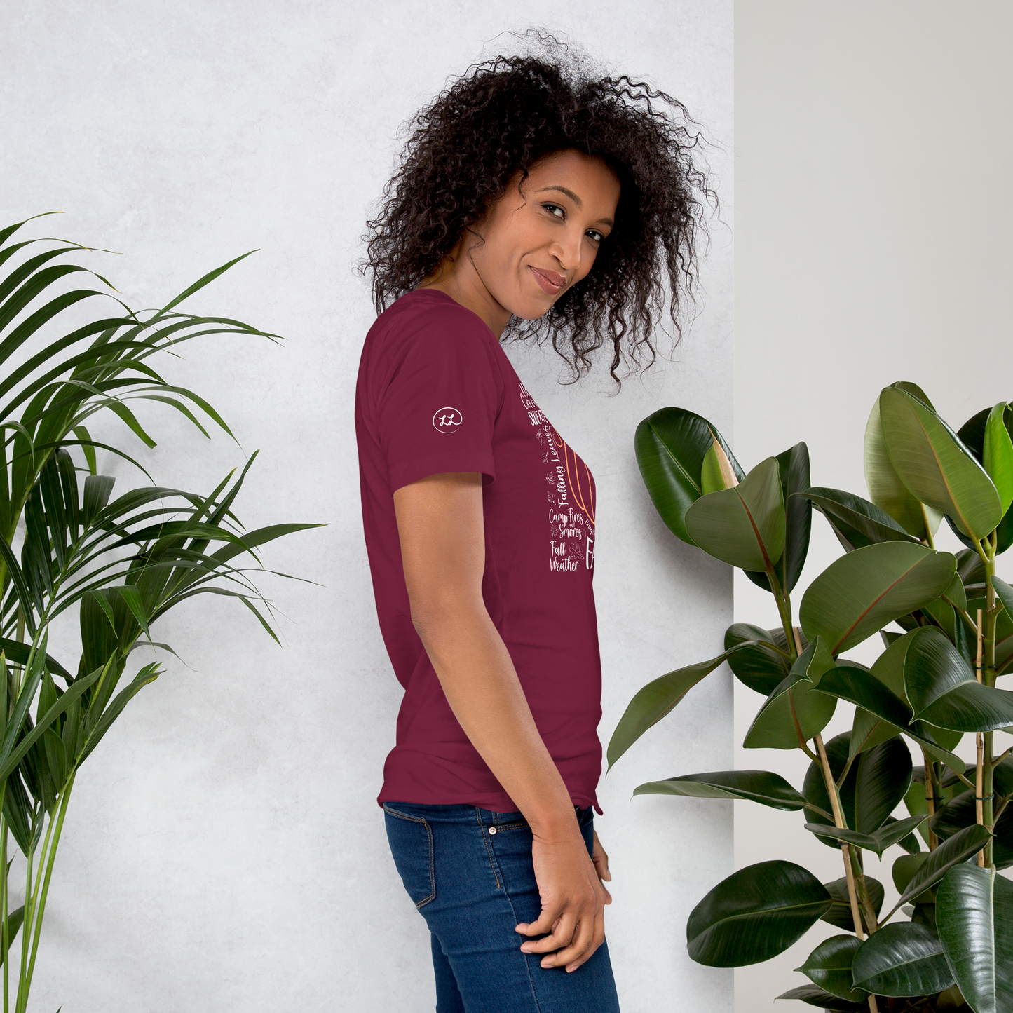 Fall - pumpkin with themes of fall - T-shirt by Louise Lux