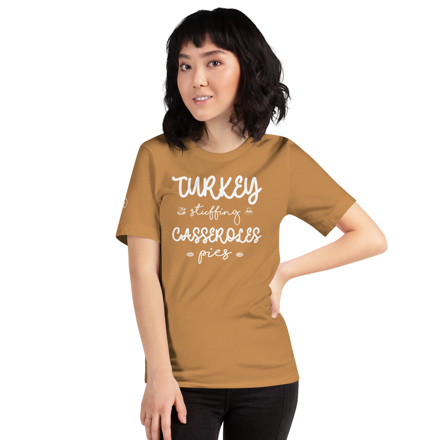 Fall - Turkey, Stuffing, Casseroles, Pies - T-shirt by Louise Lux