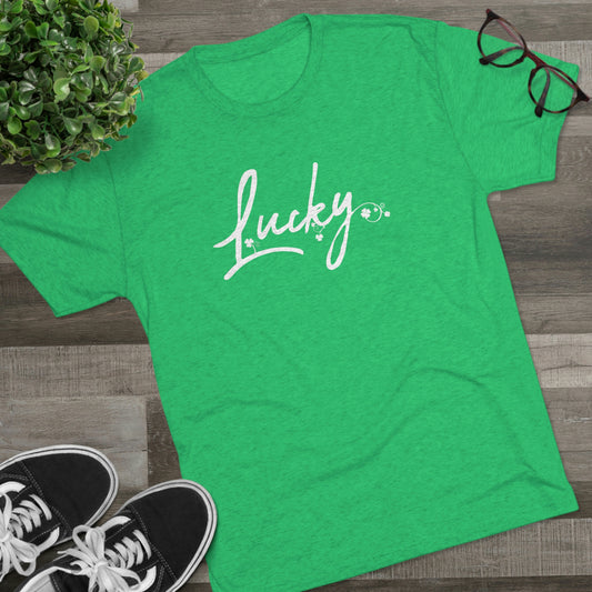 St. Patrick's Day - Lucky - Classy T-Shirt by Louise Lux
