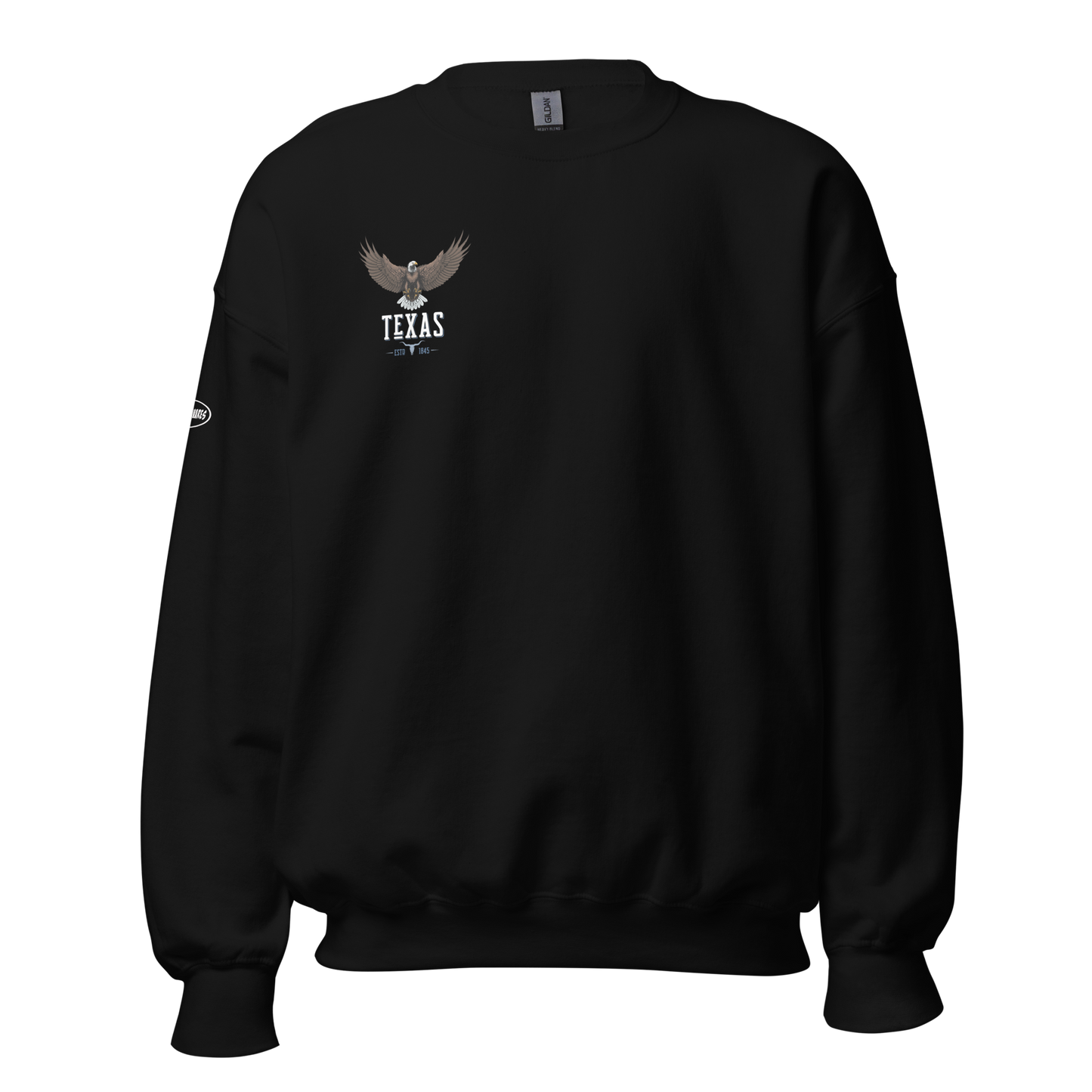 Eagle Texas Est. 1845 longhorn skull - Funny Sweatshirt