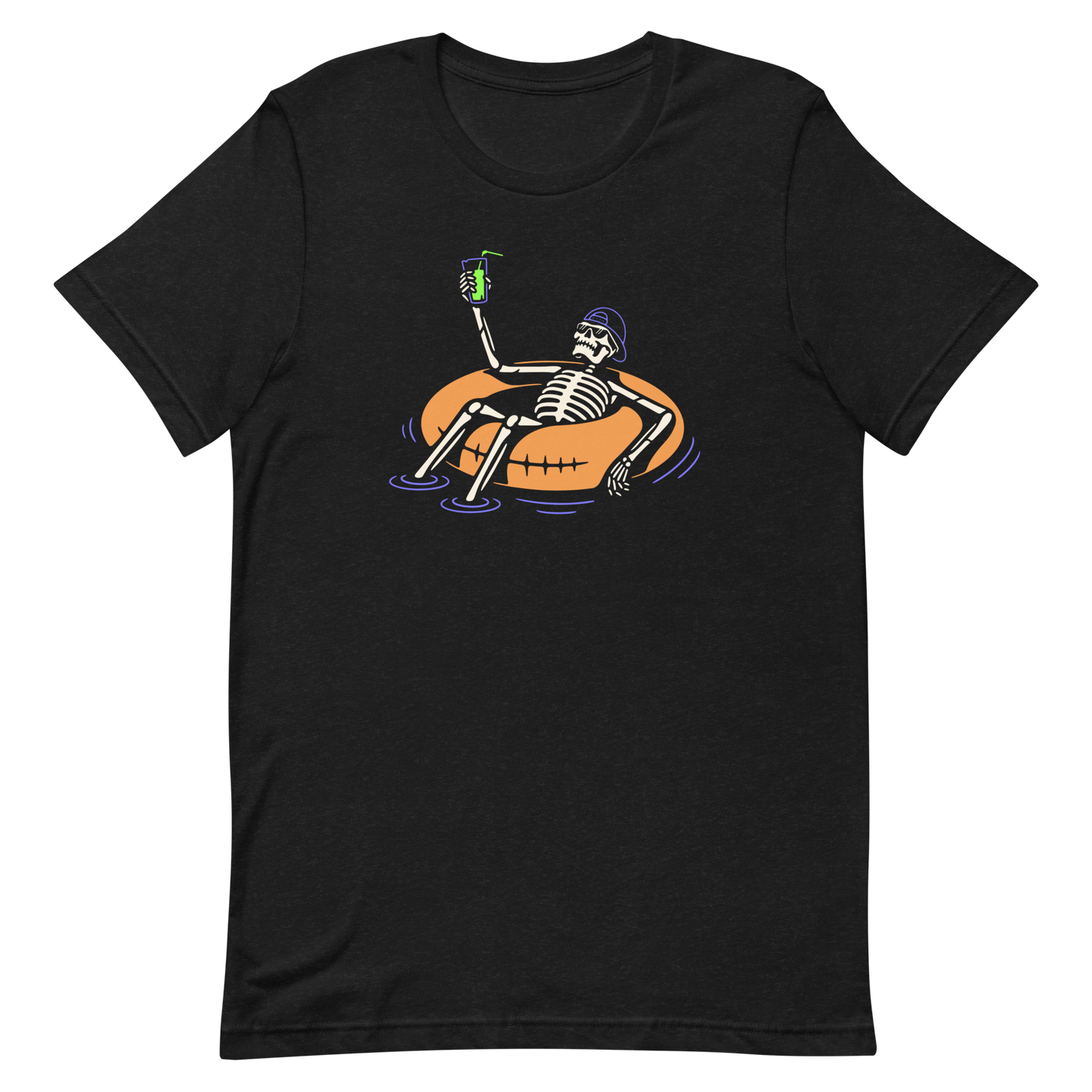 Halloween Skeleton Tube and Chill - Funny T-shirt