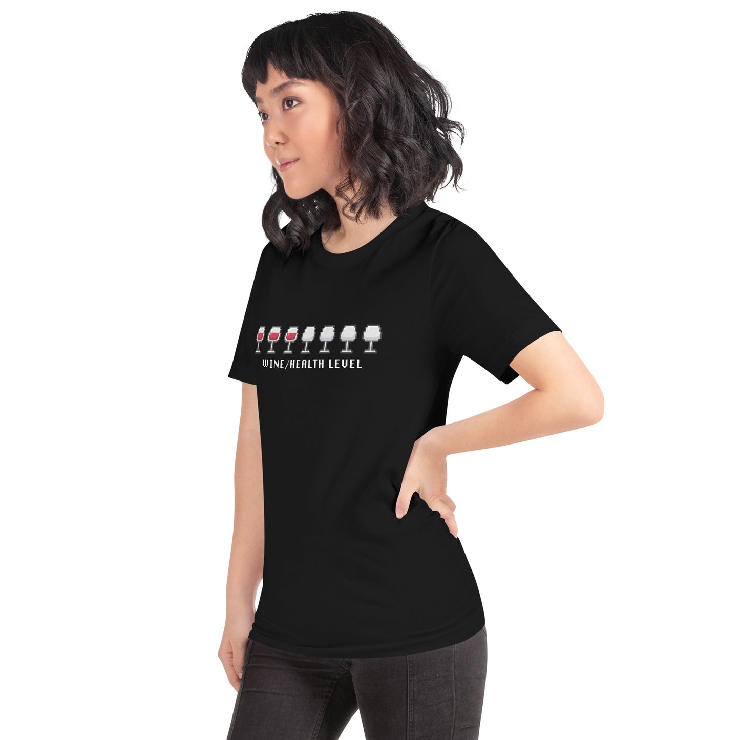 ALCOHOL - Wine Health Level - Funny T-Shirt