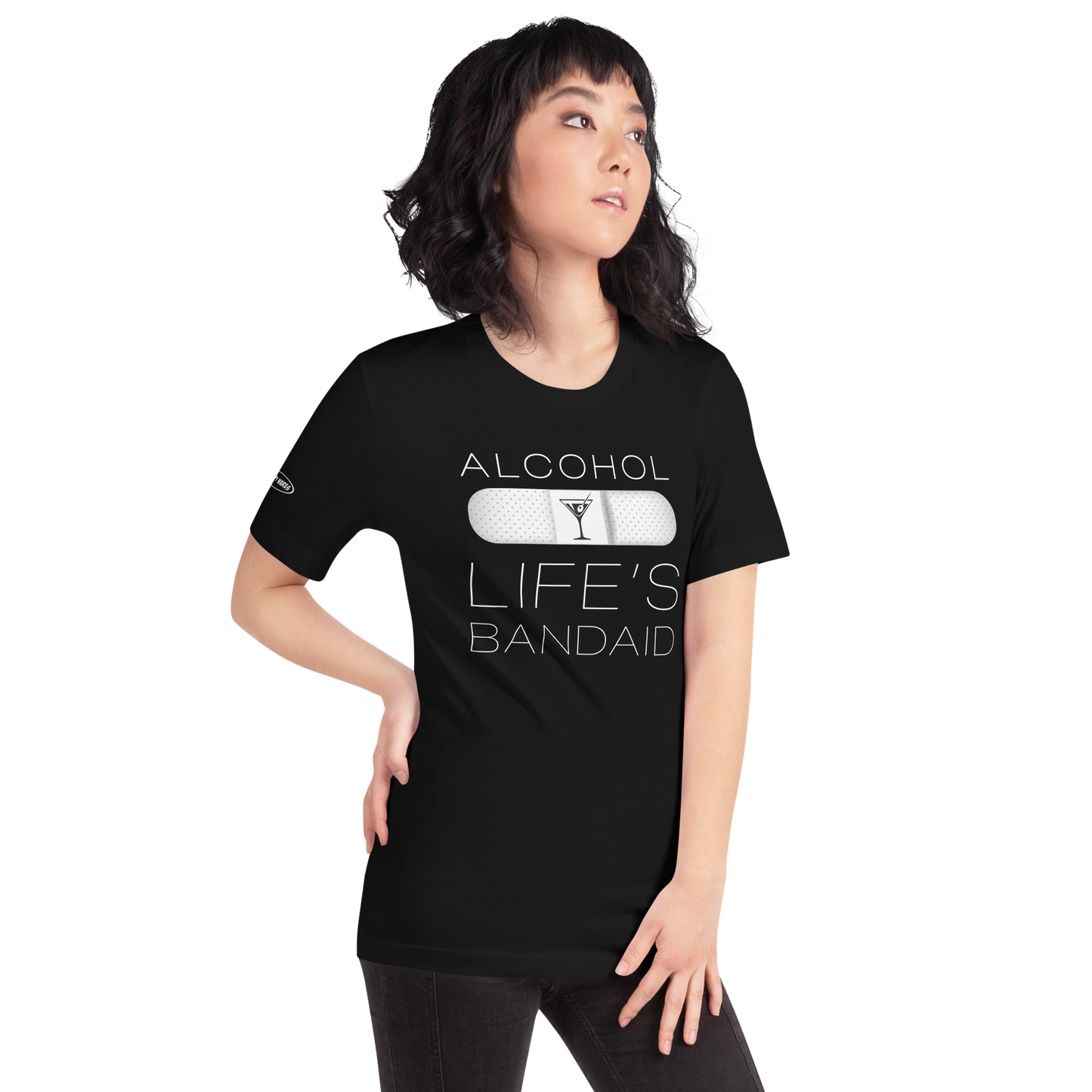 ALCOHOL - Life's Bandaid - Funny T-Shirt