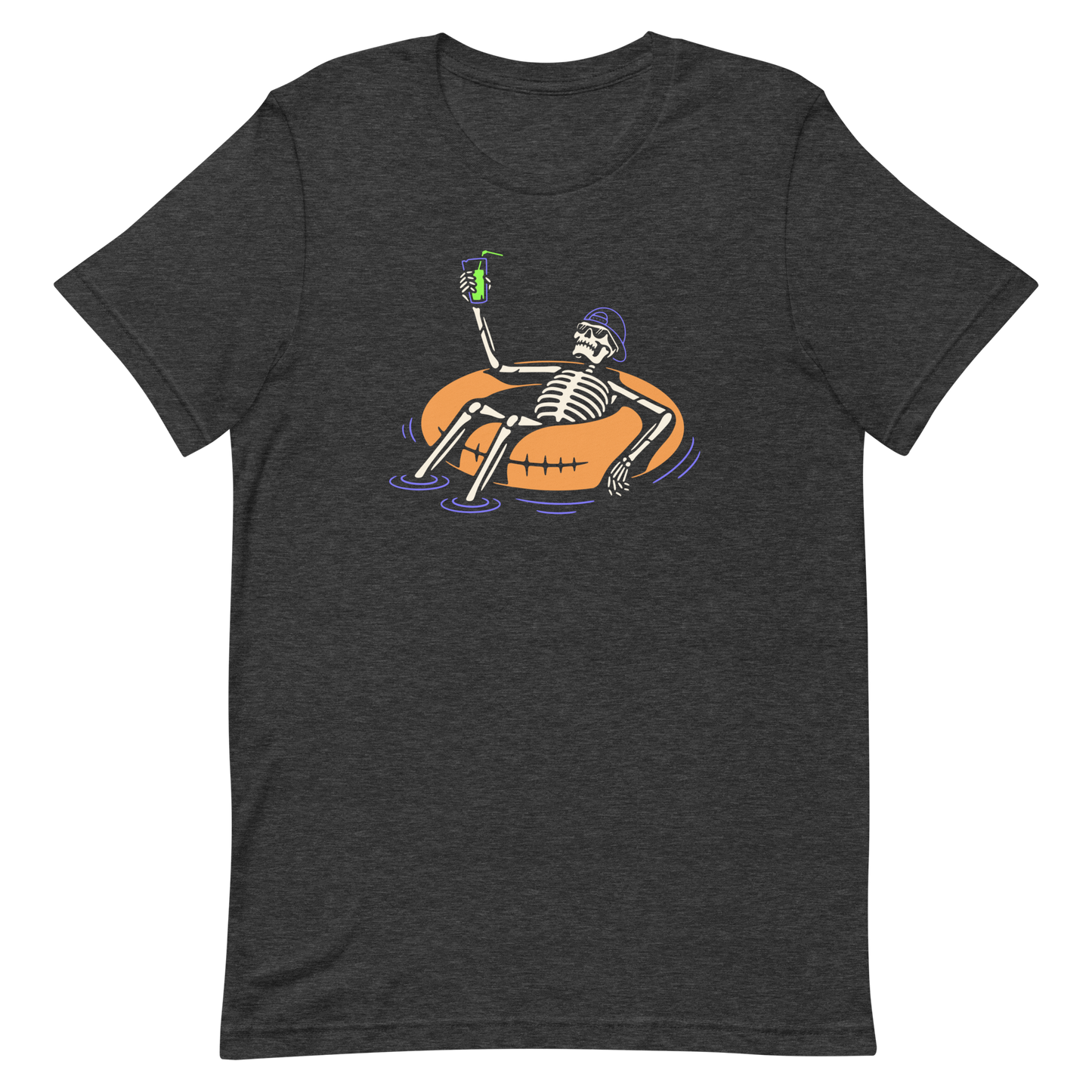 Halloween Skeleton Tube and Chill - Funny T-shirt
