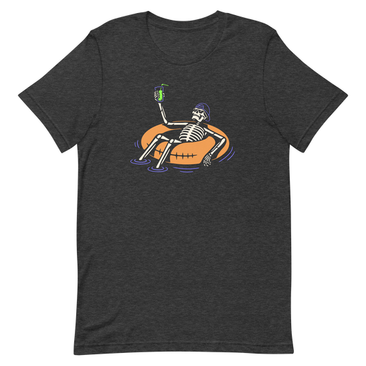 Halloween Skeleton Tube and Chill - Funny T-shirt