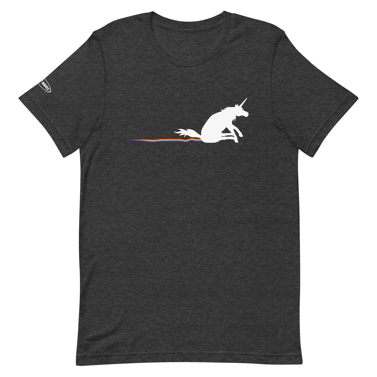 Unicorn rainbow butt scrape - Funny T-shirt