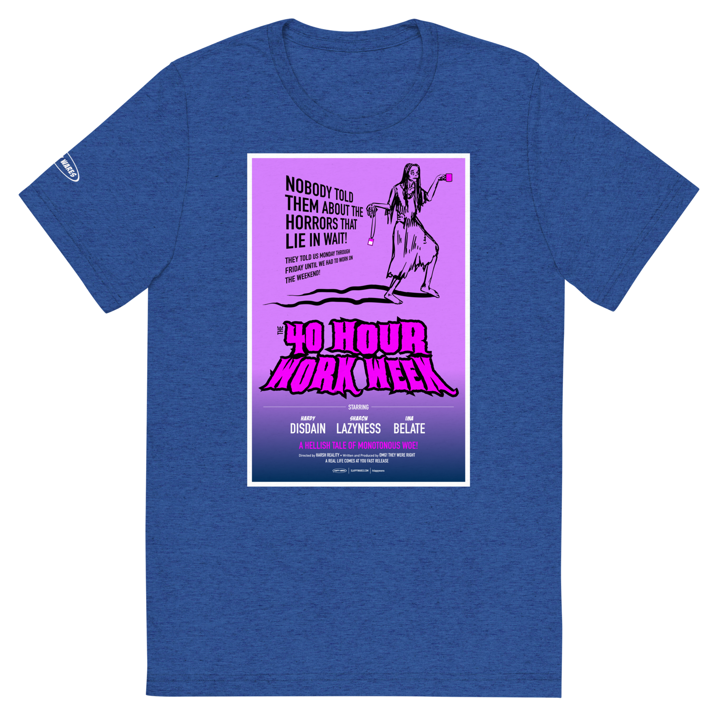 Zombie 40 hour work week horror - Funny T-shirt