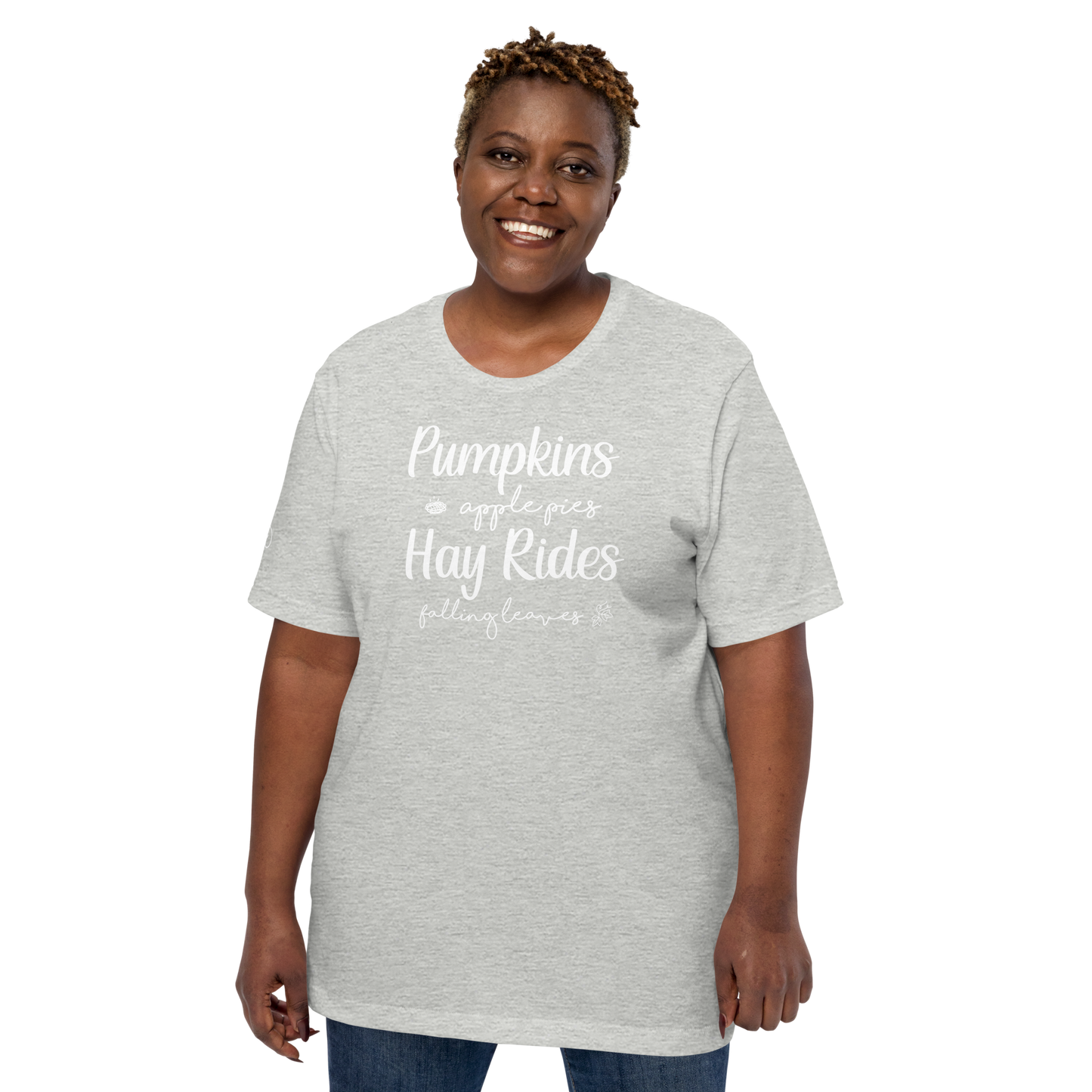 Fall - Pumpkins, Apple Pies, Hay Rides, Falling Leaves - Fun T-shirt by Louise Lux