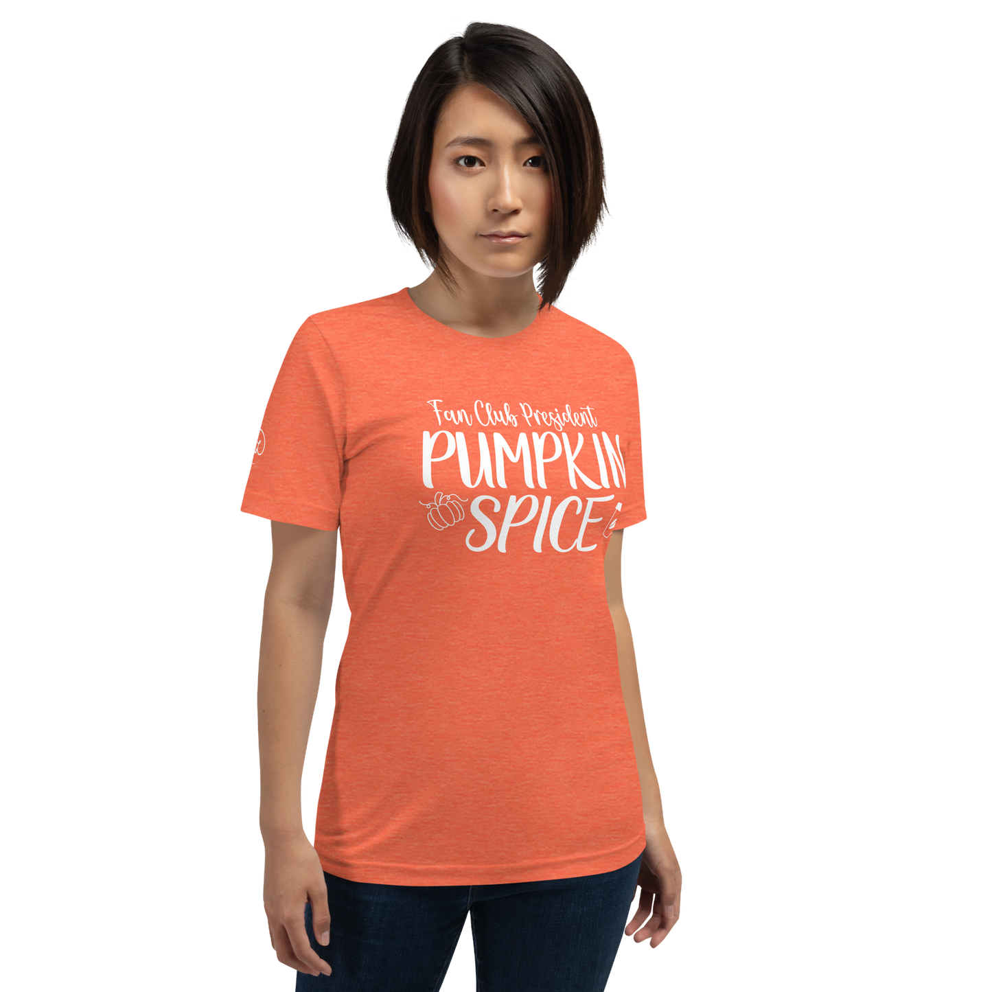 Fall - Fan Club President Pumpkin Spice - Fun T-shirt by Louise Lux