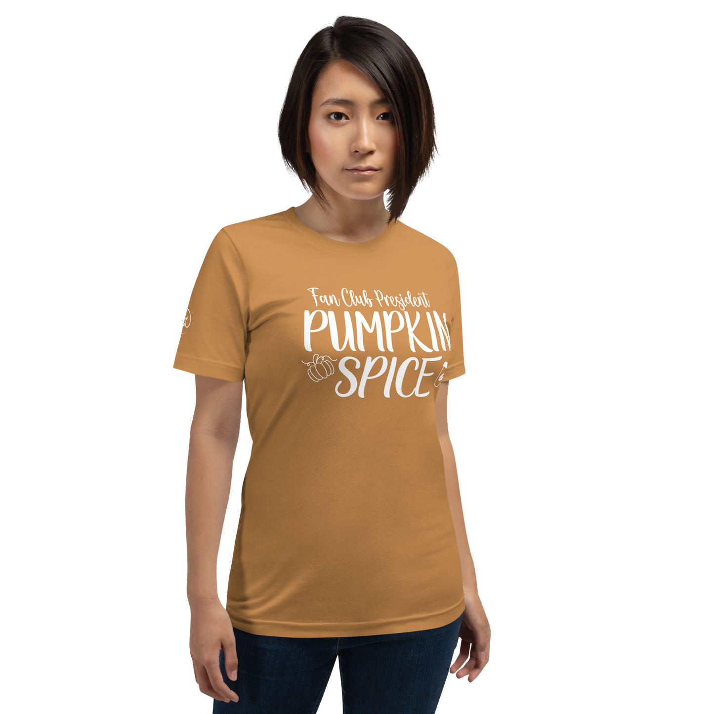 Fall - Fan Club President Pumpkin Spice - Fun T-shirt by Louise Lux