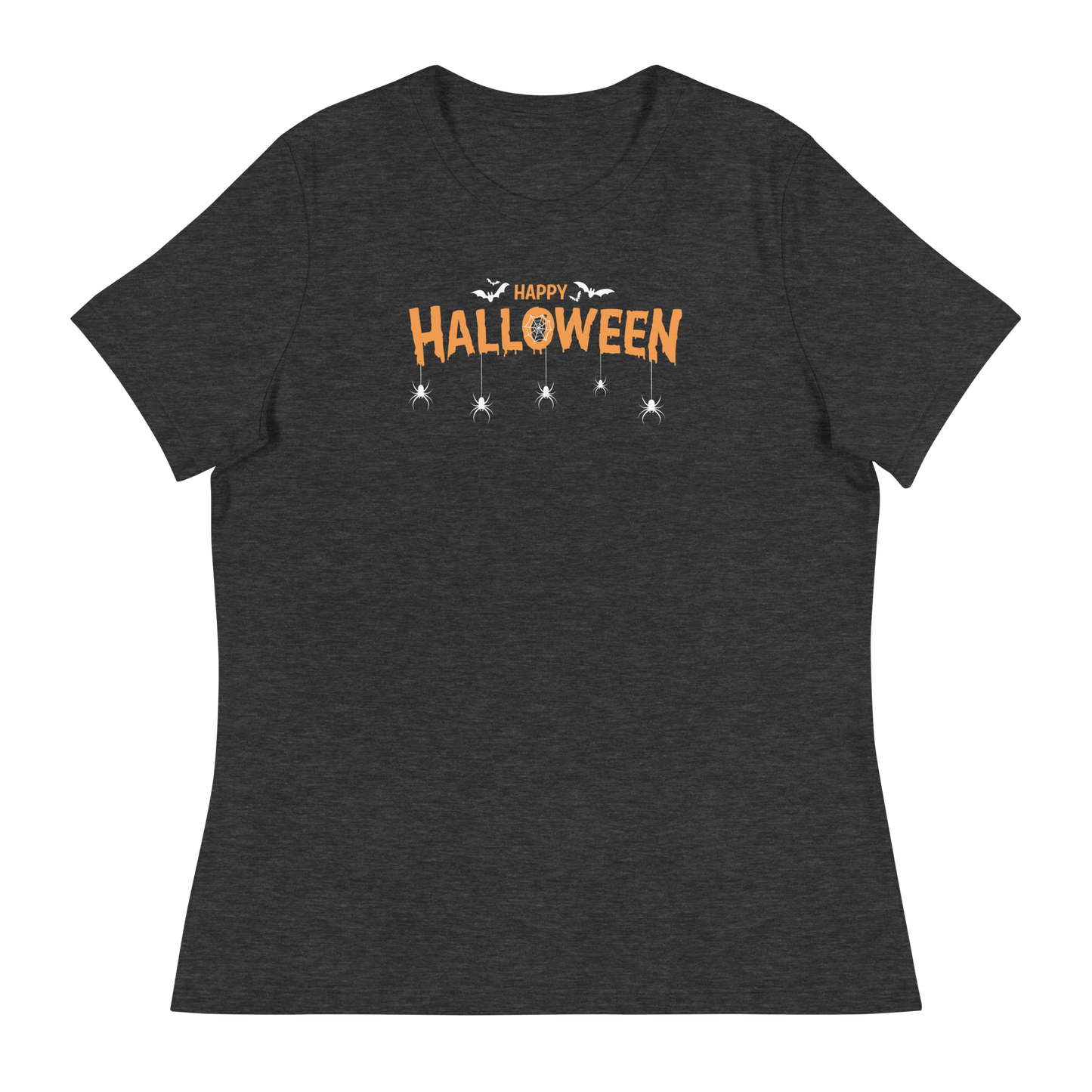 Women's - Halloween spooky spiders and bats - Fun T-Shirt by Louise Lux