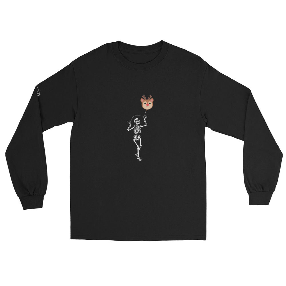 CHRISTMAS - Skeleton Reindeer Balloon -  Funny Long Sleeve