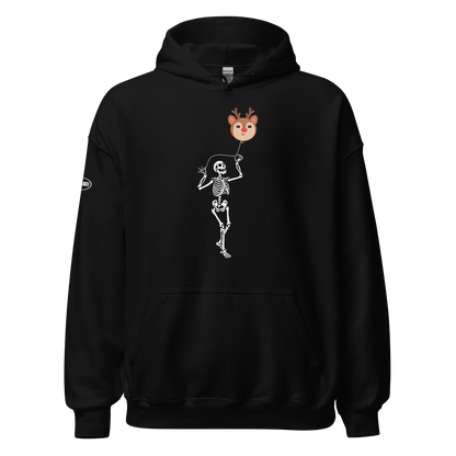 CHRISTMAS - Skeleton Reindeer Balloon - Funny Hoodie