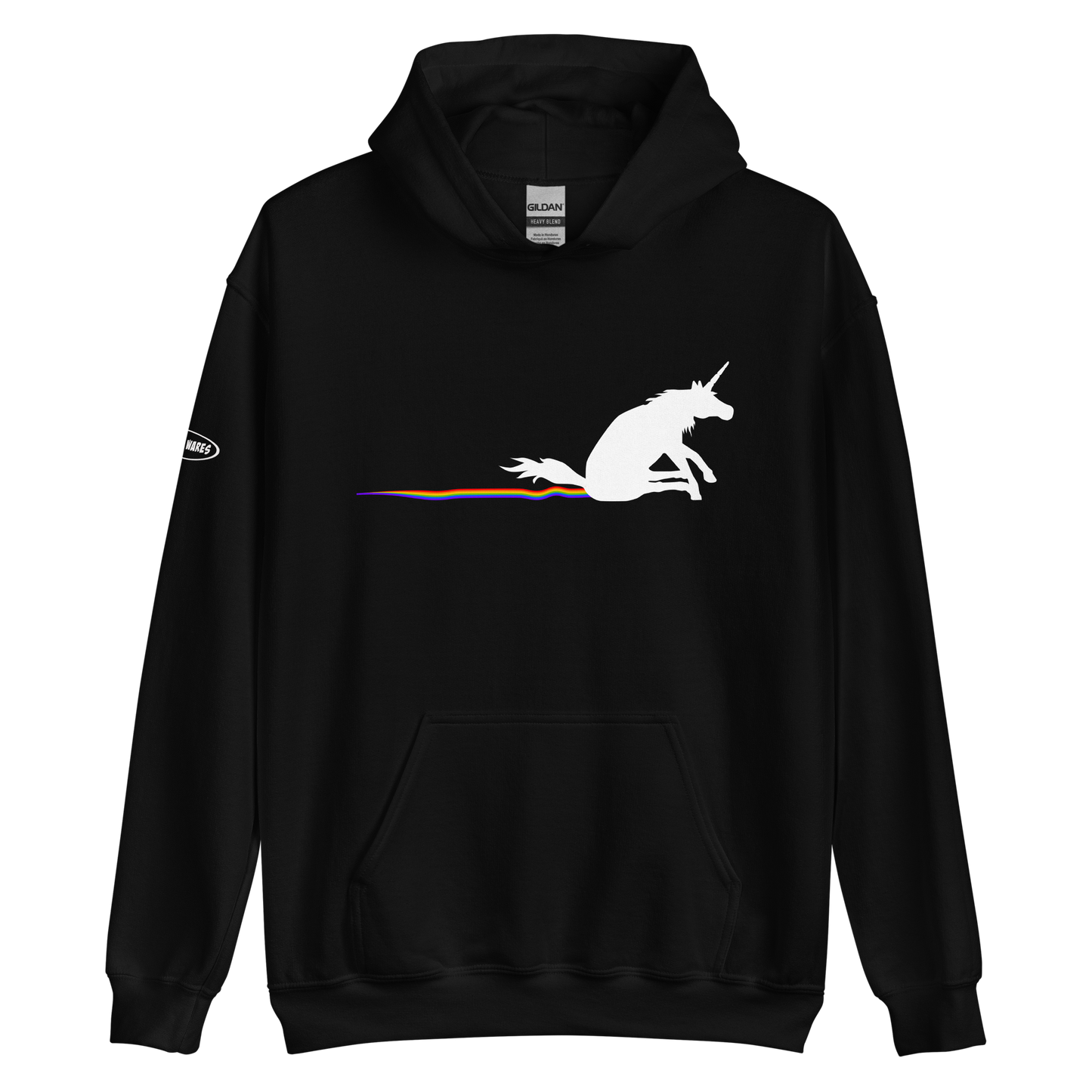 Unicorn rainbow butt scrape - Hoodie