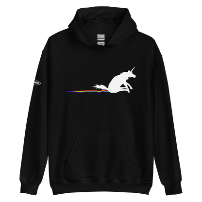 Unicorn rainbow butt scrape - Hoodie