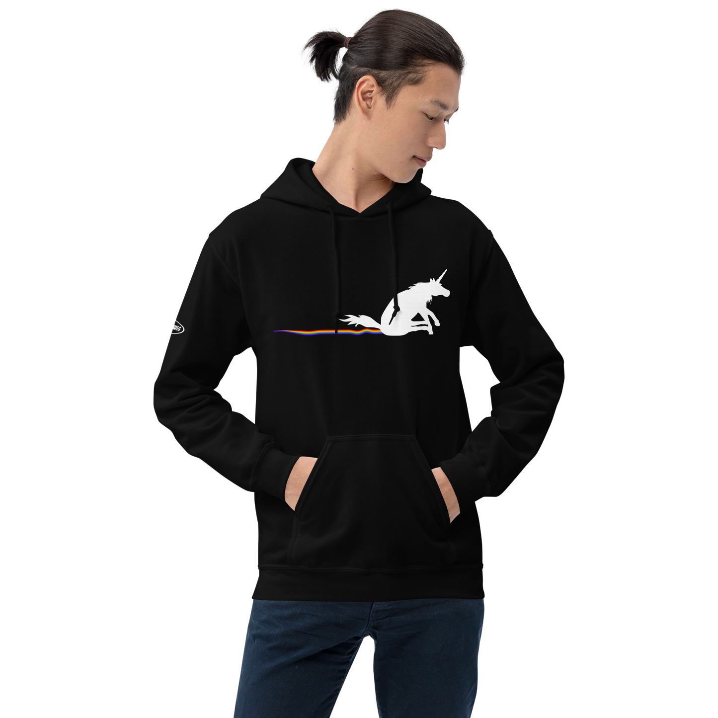 Unicorn rainbow butt scrape - Hoodie