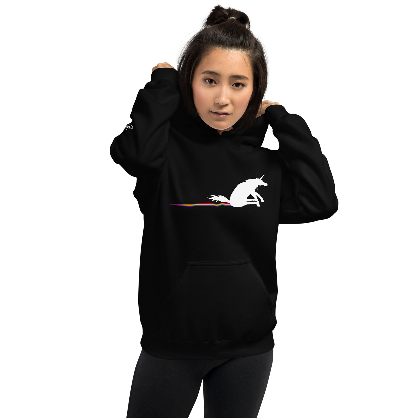 Unicorn rainbow butt scrape - Hoodie