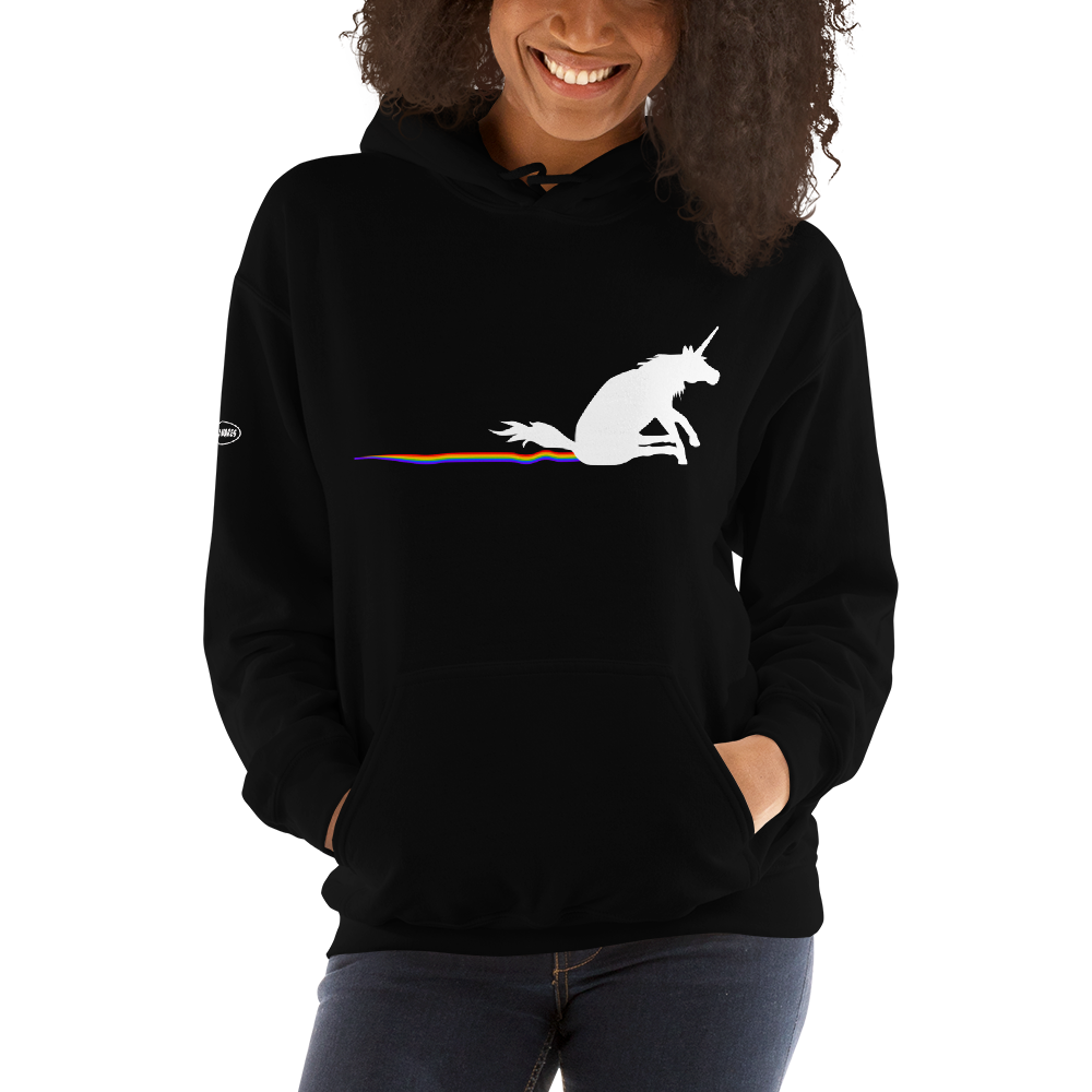 Unicorn rainbow butt scrape - Hoodie