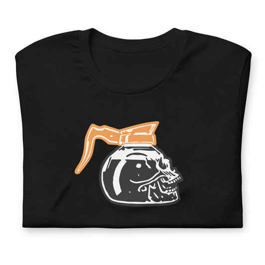 Halloween coffee pot skull - Funny T-shirt