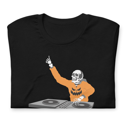 Halloween DJ is a Skeleton - Funny T-shirt