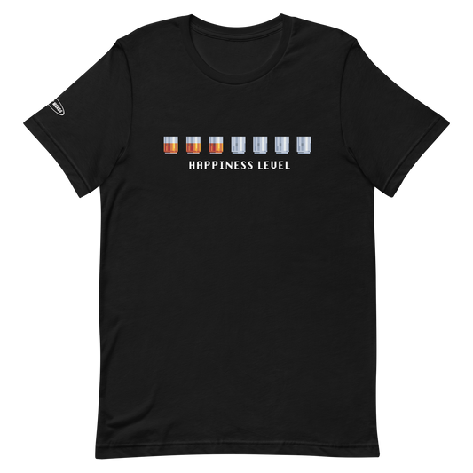 ALCOHOL - GAMER pixel art shot glass happiness level - Funny T-Shirt