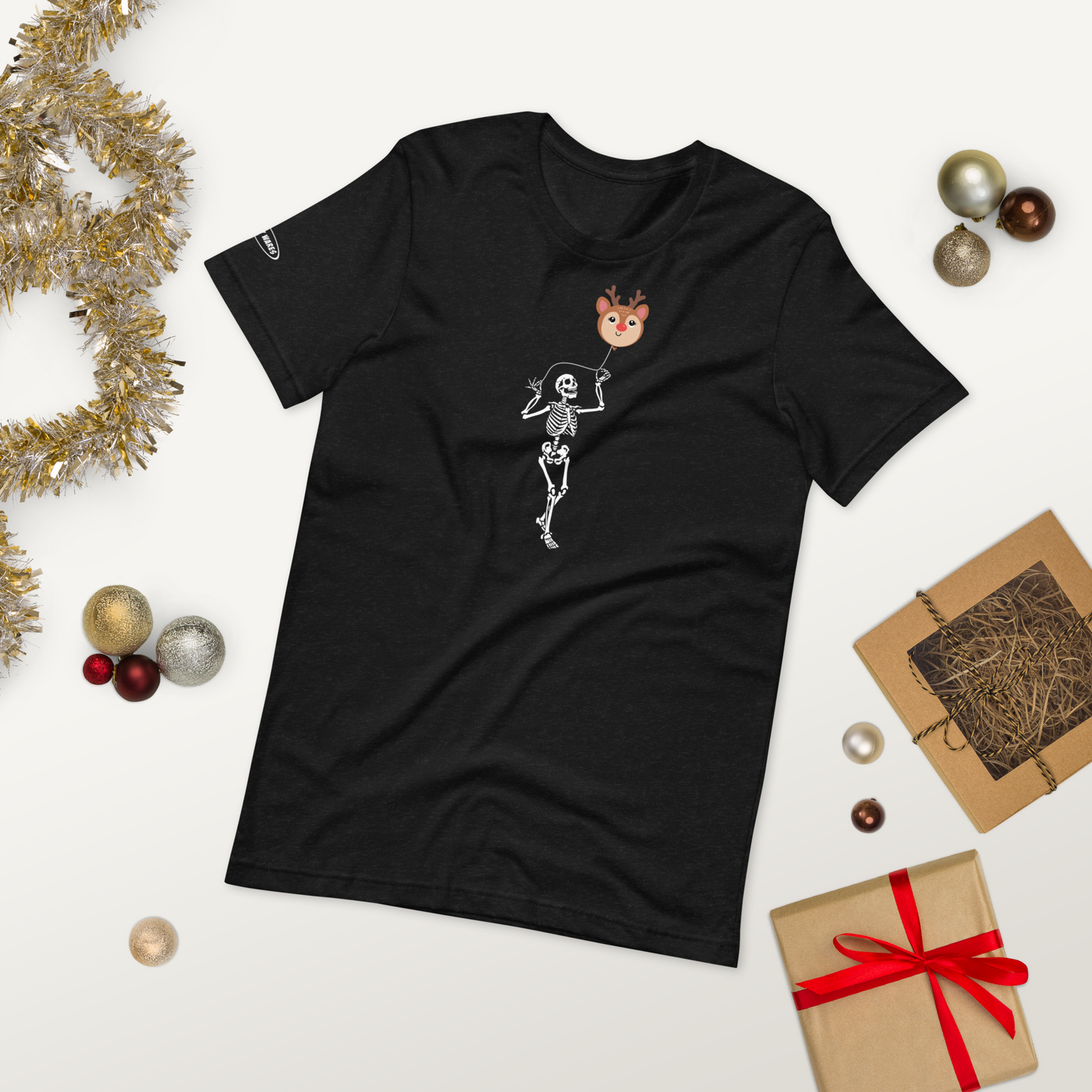 CHRISTMAS - Skeleton Reindeer Balloon - Funny t-shirt