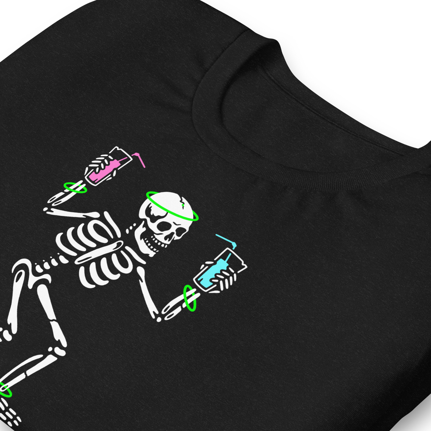 Halloween Skeleton Raver - Funny T-shirt