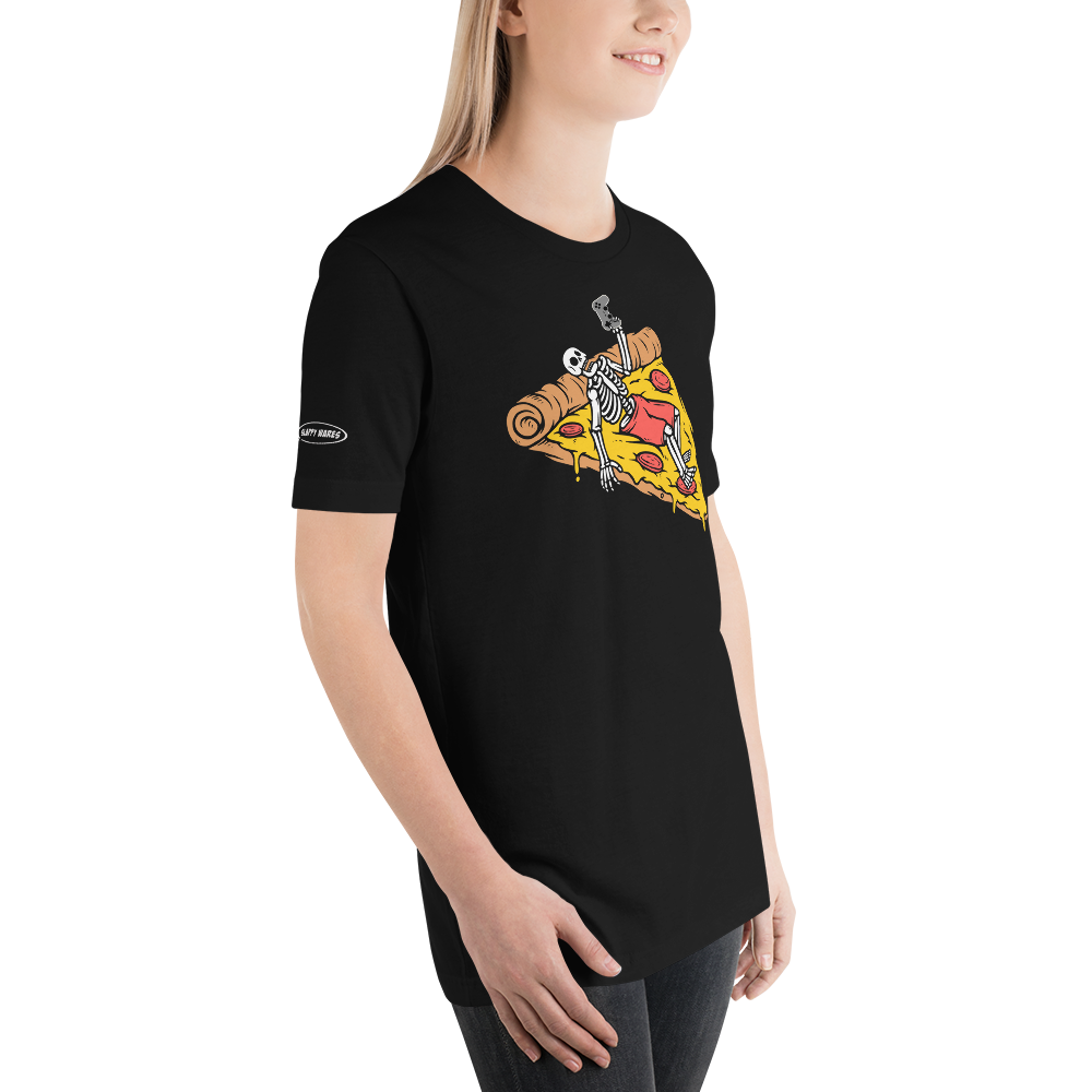 GAMER - Lounging, Pizza and Gaming Skeleton - Funny t-shirt