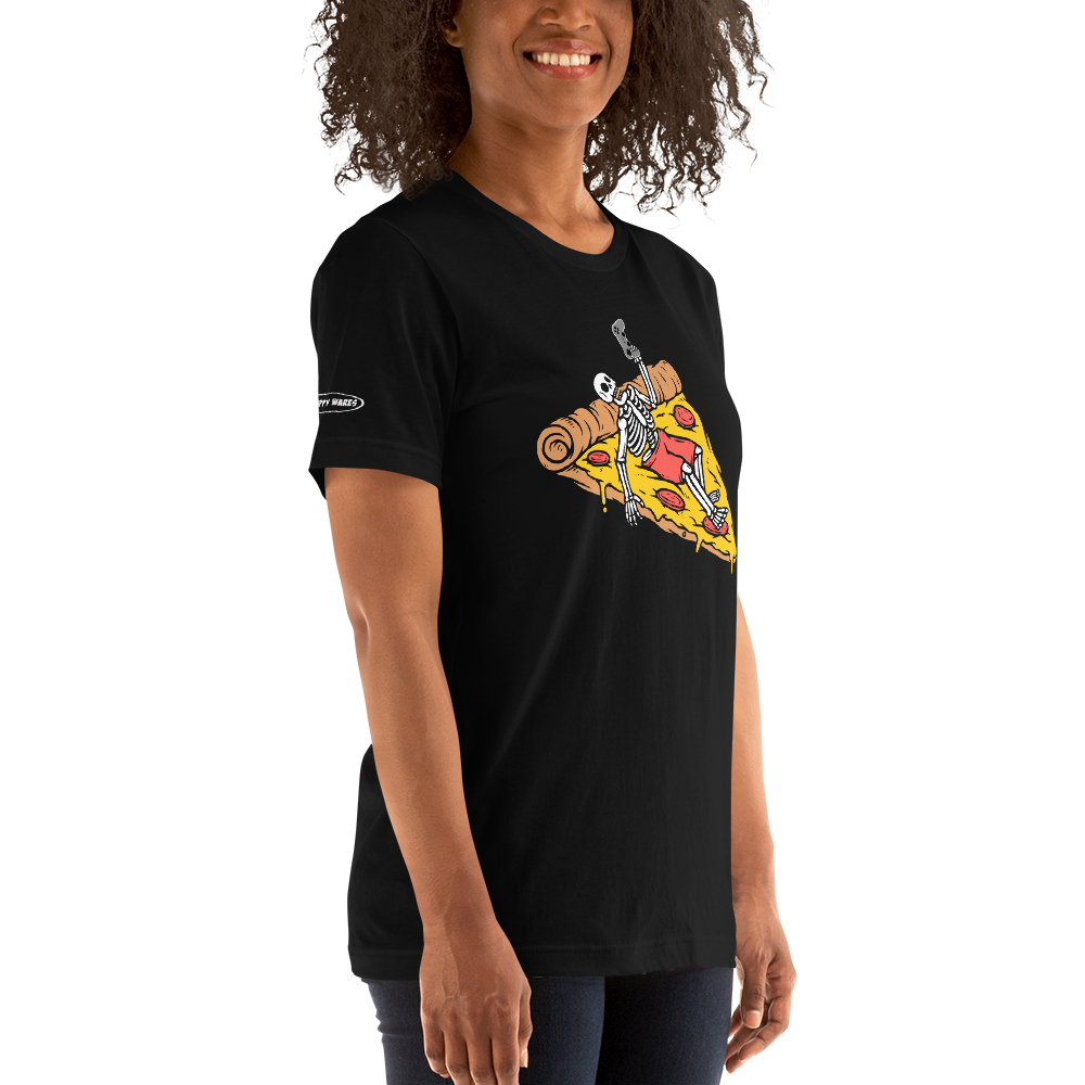 GAMER - Lounging, Pizza and Gaming Skeleton - Funny t-shirt