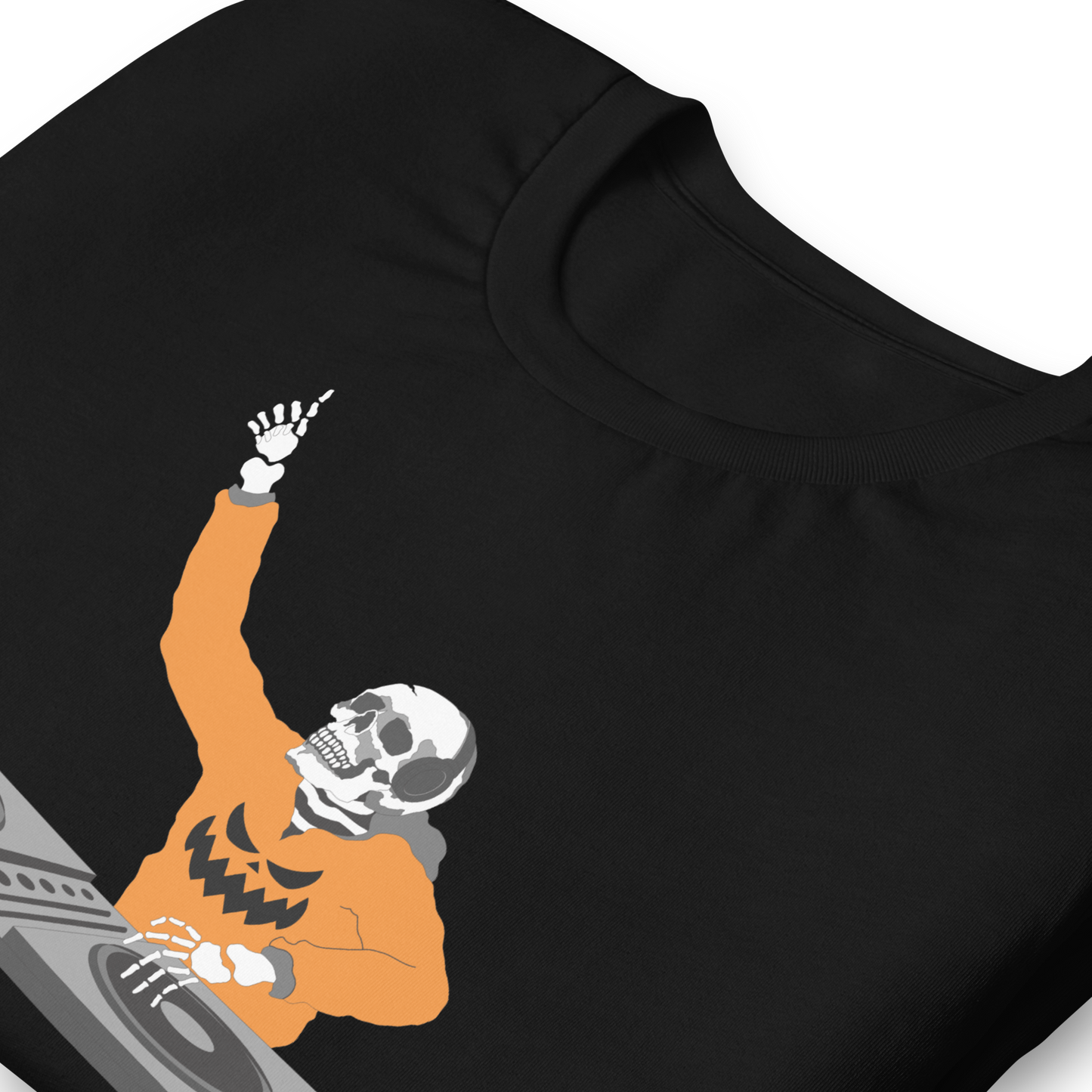 Halloween DJ is a Skeleton - Funny T-shirt