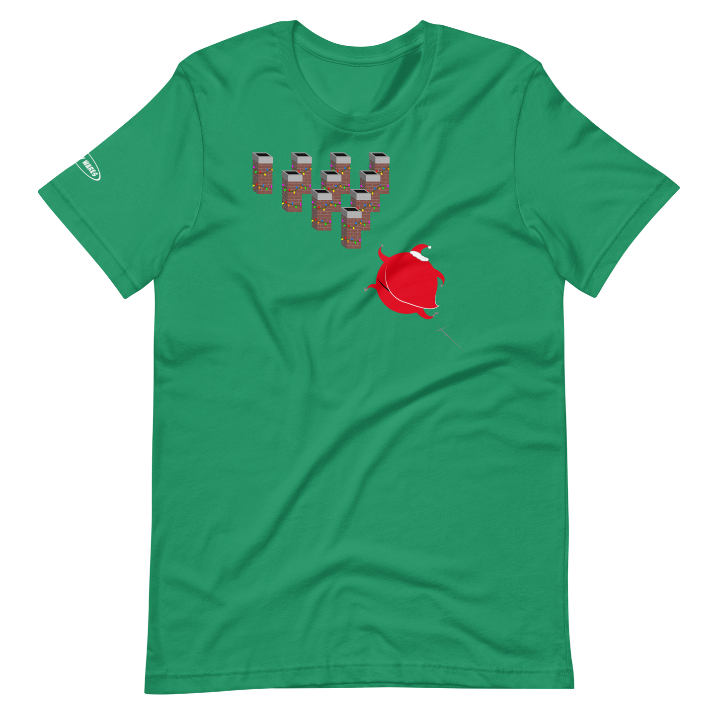 CHRISTMAS - Santa goes bowling for chimnies! - Funny t-shirt