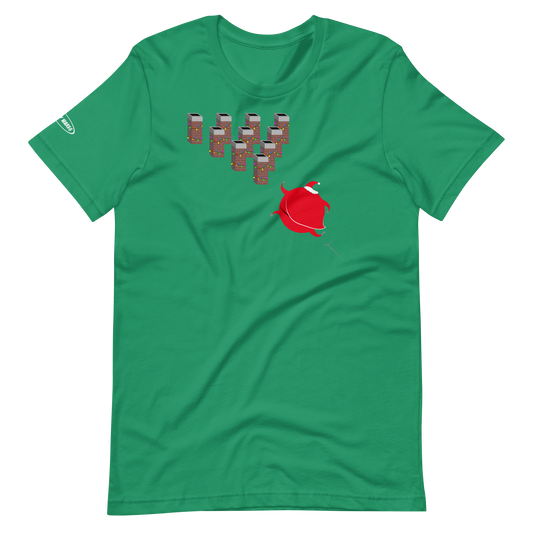 CHRISTMAS - Santa goes bowling for chimnies! - Funny t-shirt