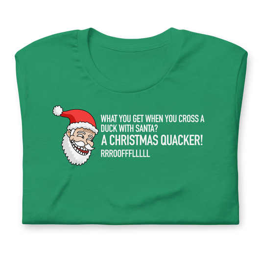 CHRISTMAS - Dad Joke Santa - A Christmas Quacker! - Funny t-shirt