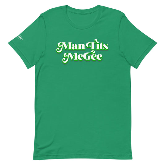 St. Patrick's Day - Man Tits McGee - Funny T-Shirt