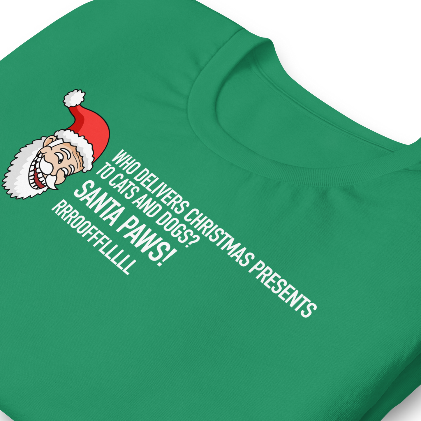 CHRISTMAS - Dad Joke Santa: Santa Paws! - Funny t-shirt