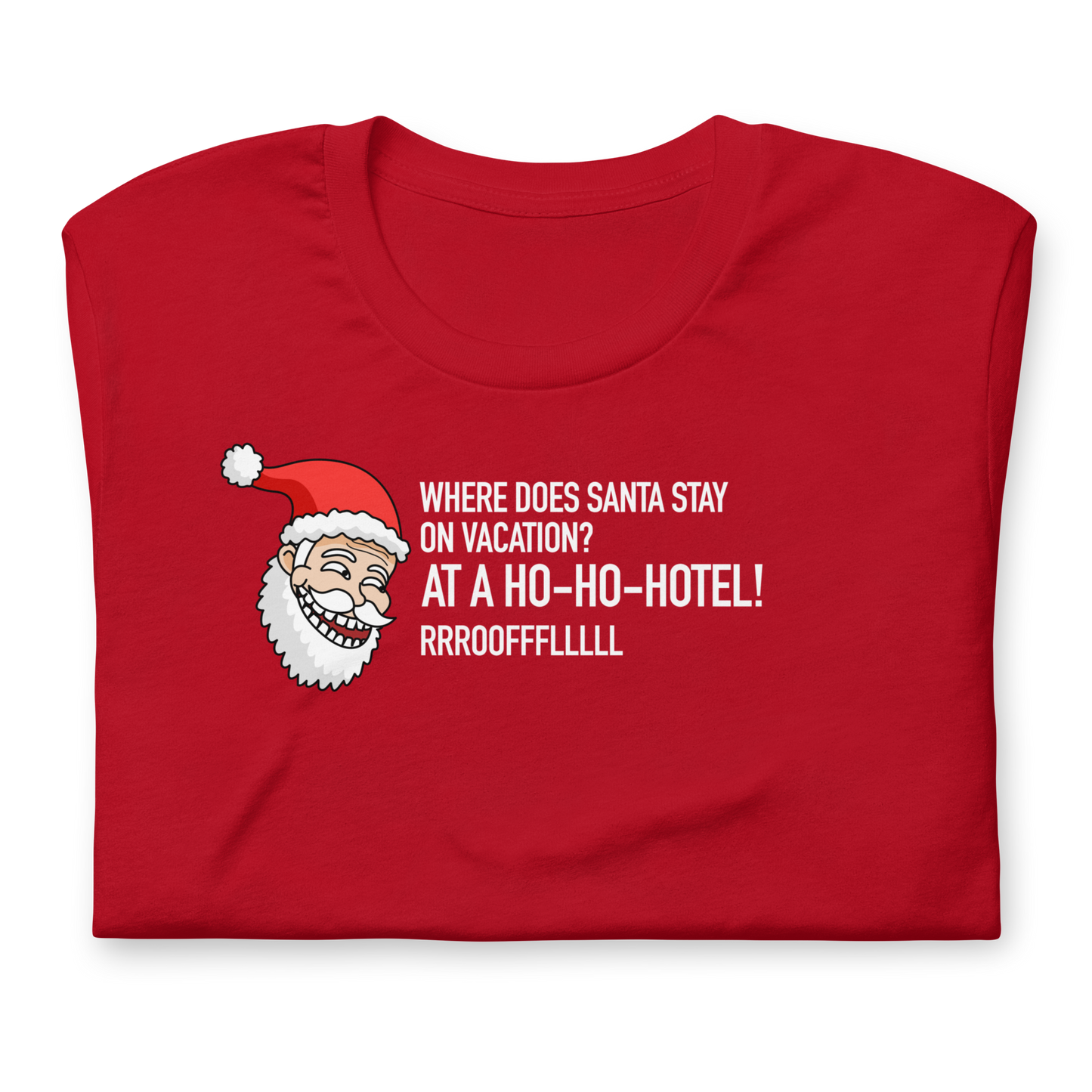 CHRISTMAS - Dad Joke Santa: Ho Ho Hotel! - Funny t-shirt