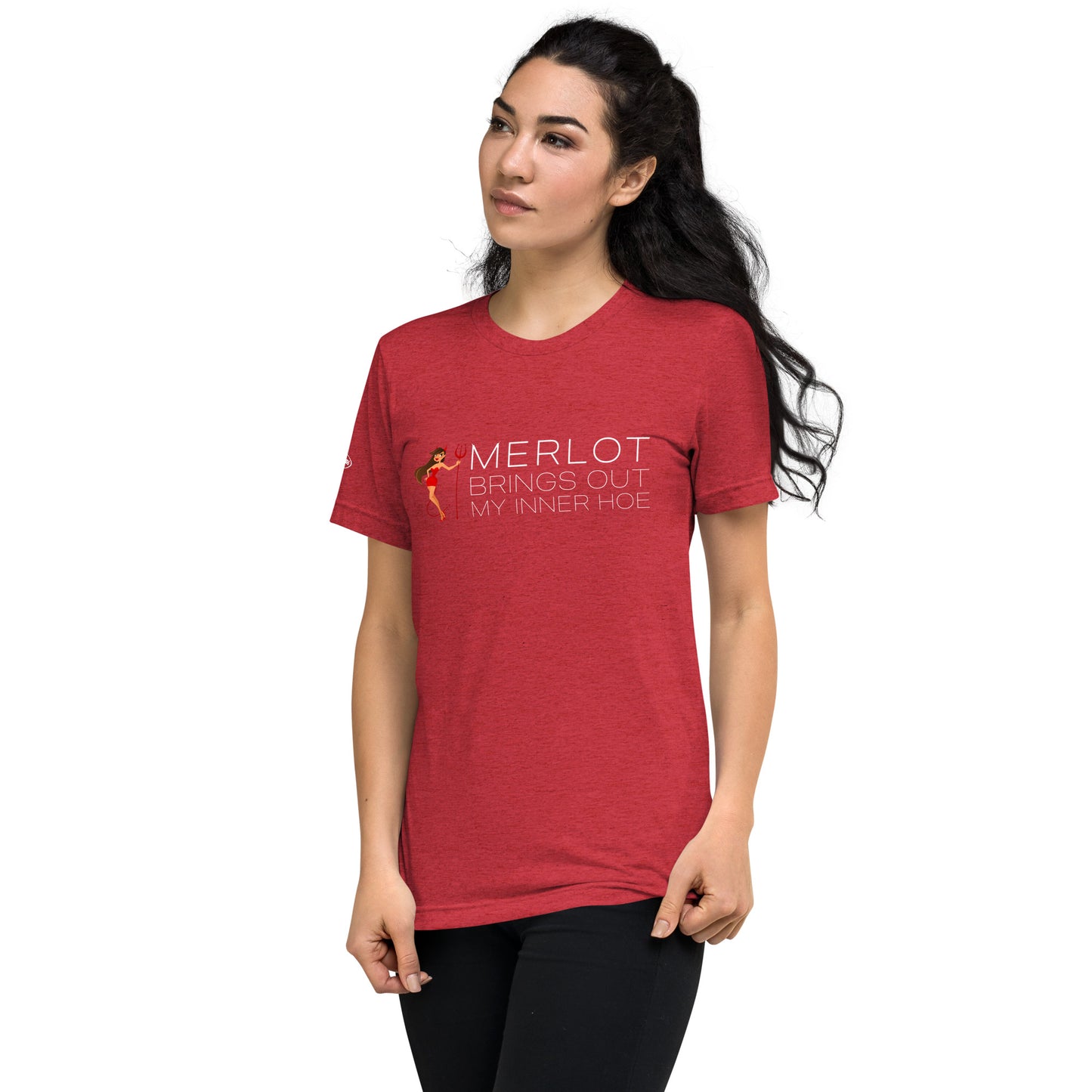 ALCOHOL - Merlot brings out my inner hoe - Funny T-Shirt