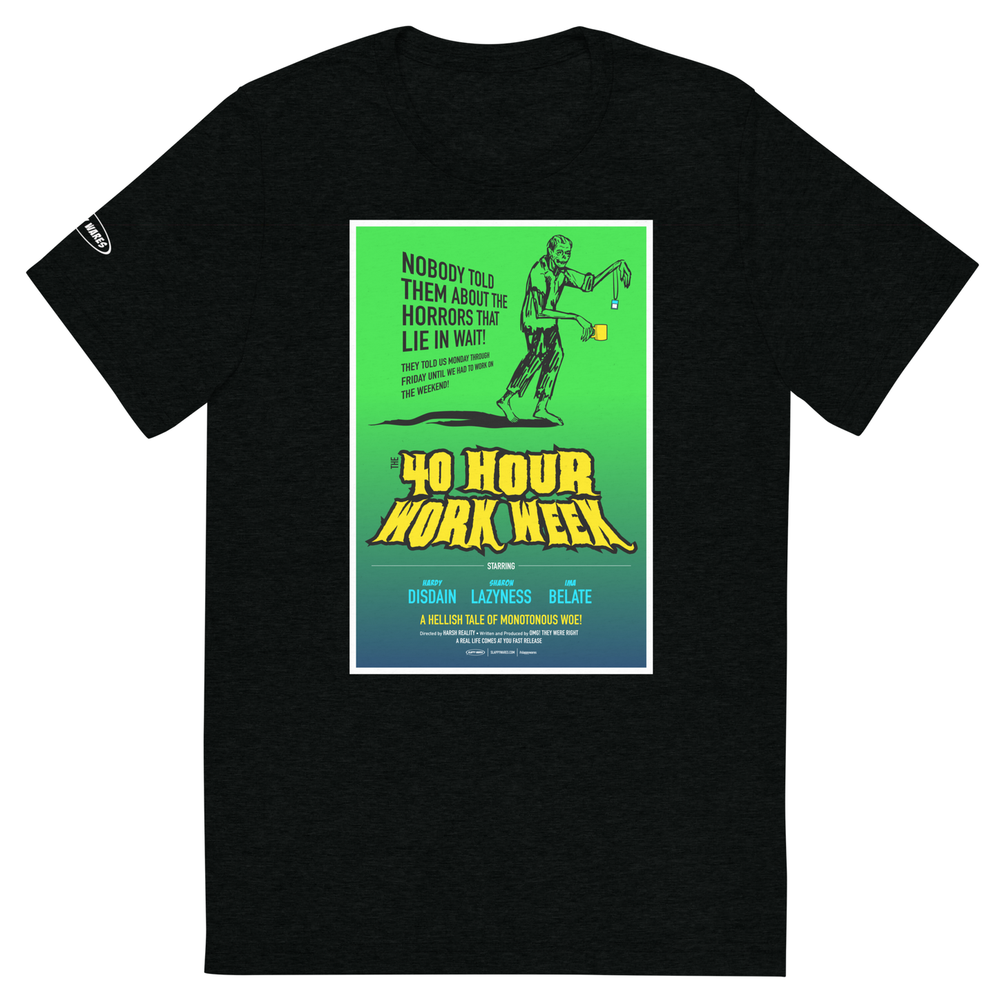 Zombie 40 hour work week horror - Funny T-Shirt