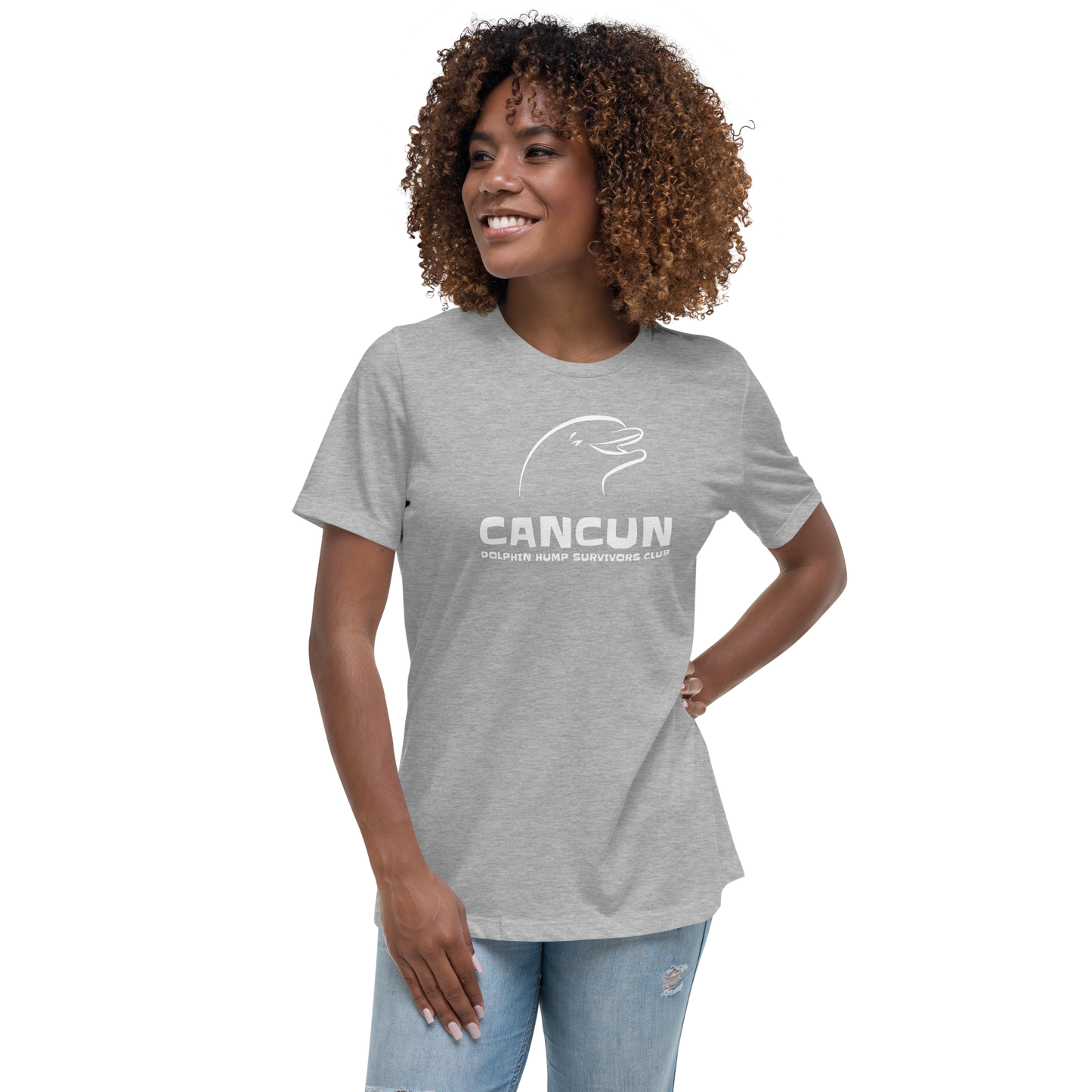 Women's - CANCUN - Dolphin H*mp Survivors Club - Funny T-Shirt