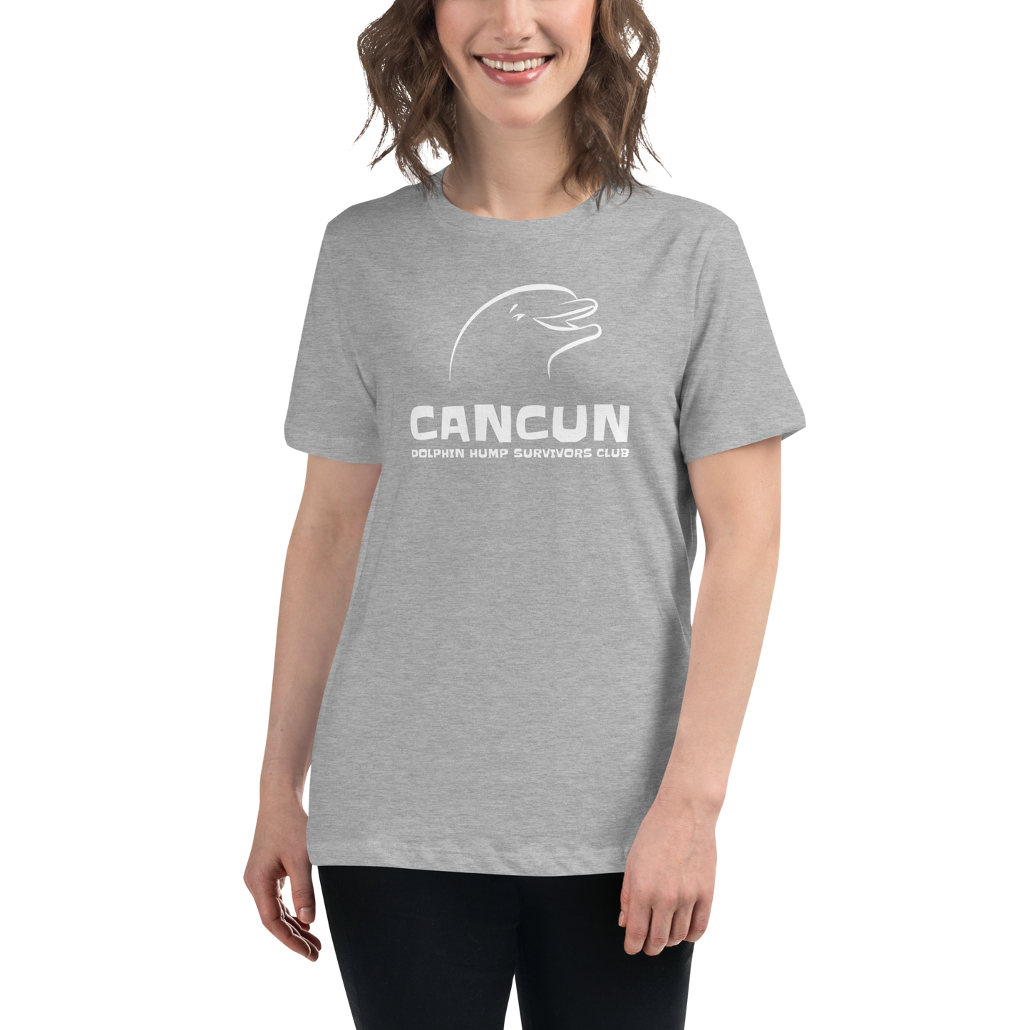 Women's - CANCUN - Dolphin H*mp Survivors Club - Funny T-Shirt