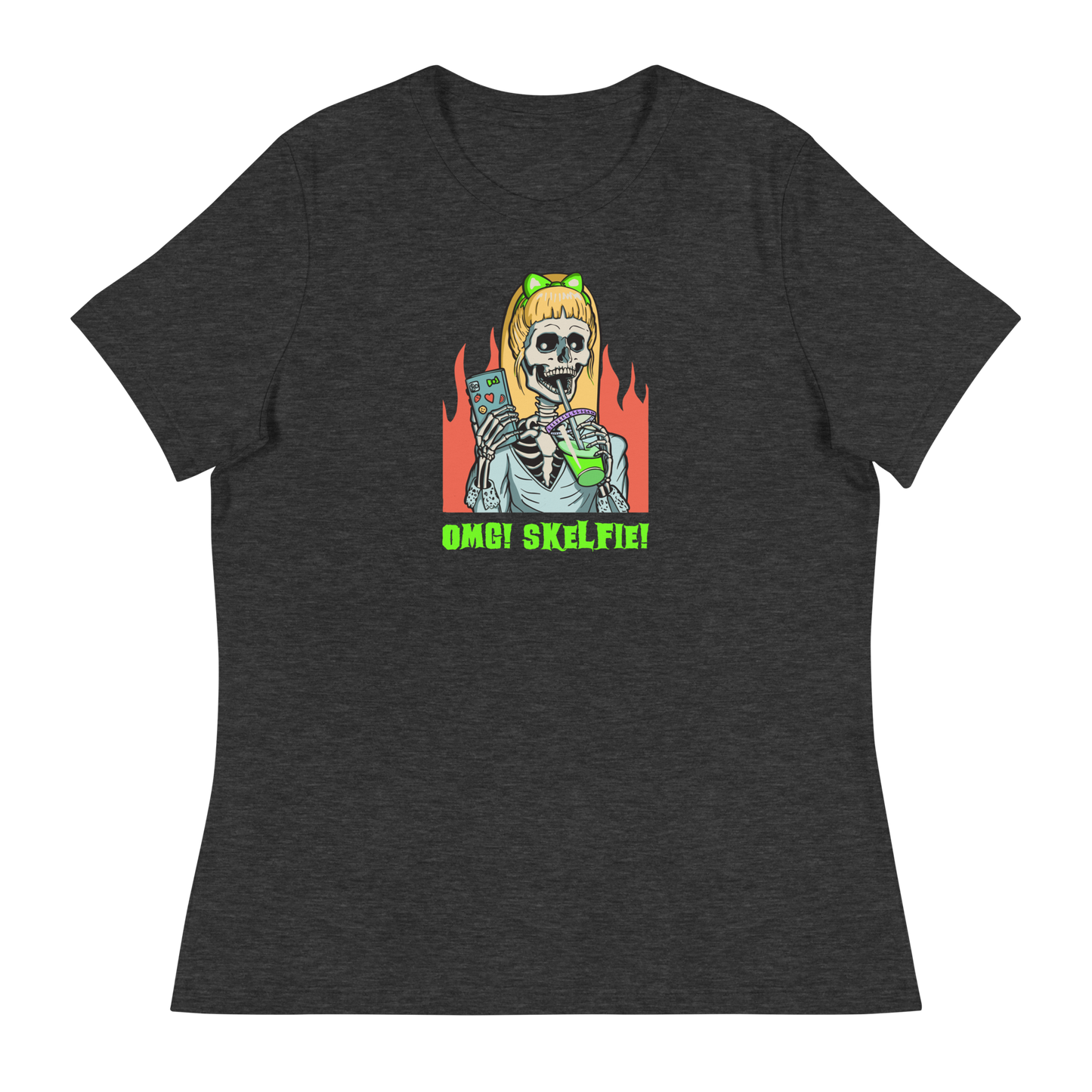 Women's - Halloween OMG! SKELFIE! - Funny T-Shirt