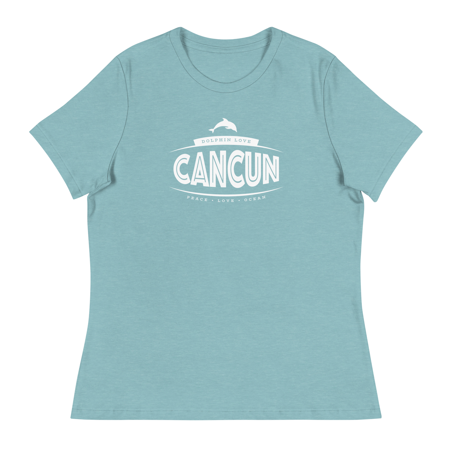 Women's - CANCUN - Dolphin Love - Peace • Love • Ocean T-Shirt