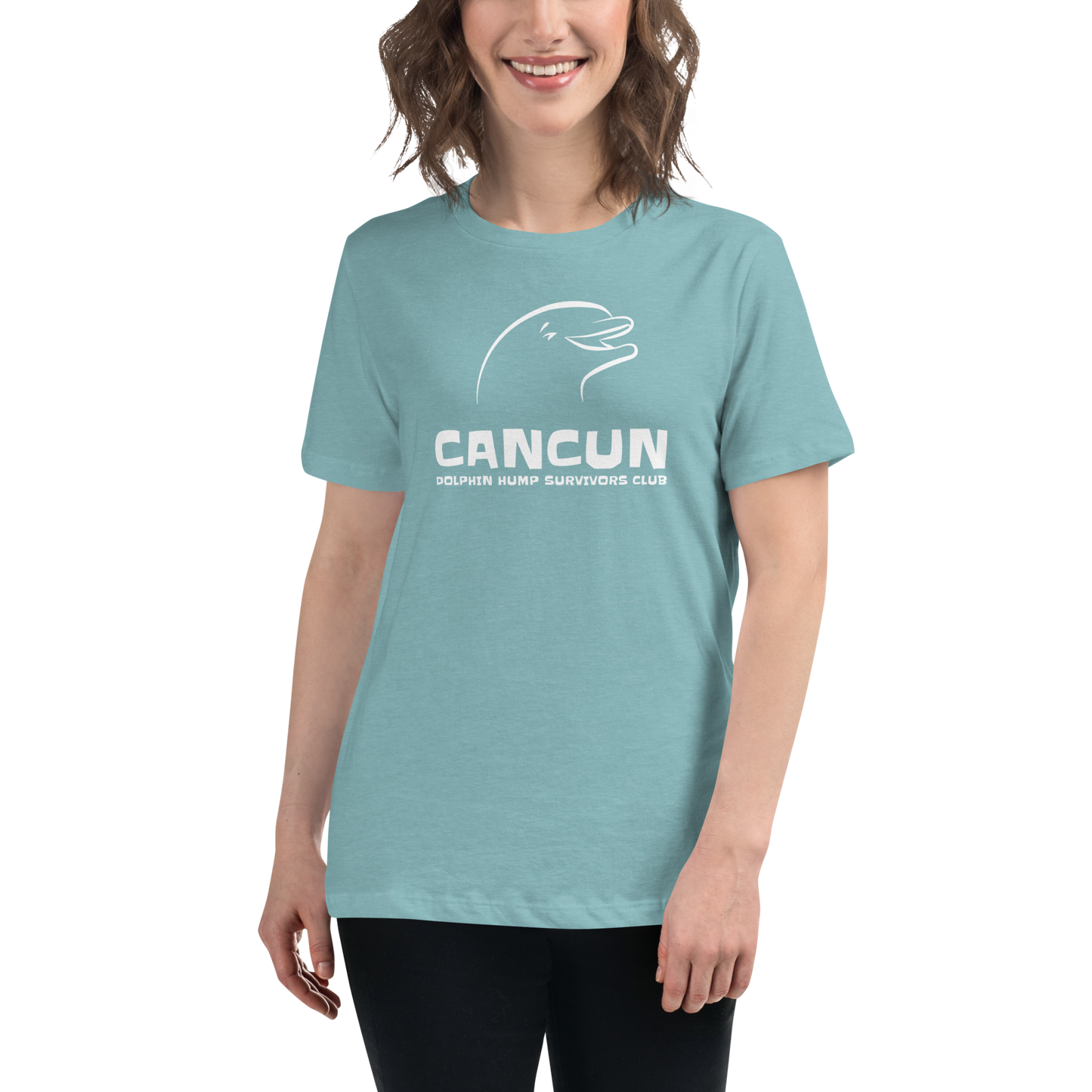 Women's - CANCUN - Dolphin H*mp Survivors Club - Funny T-Shirt