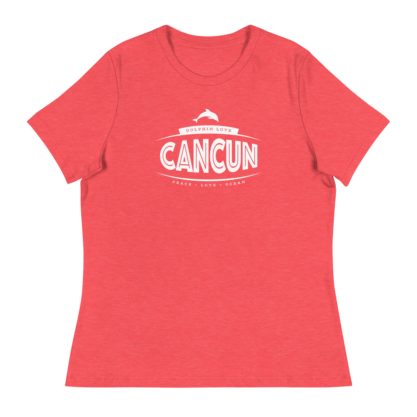 Women's - CANCUN - Dolphin Love - Peace • Love • Ocean T-Shirt