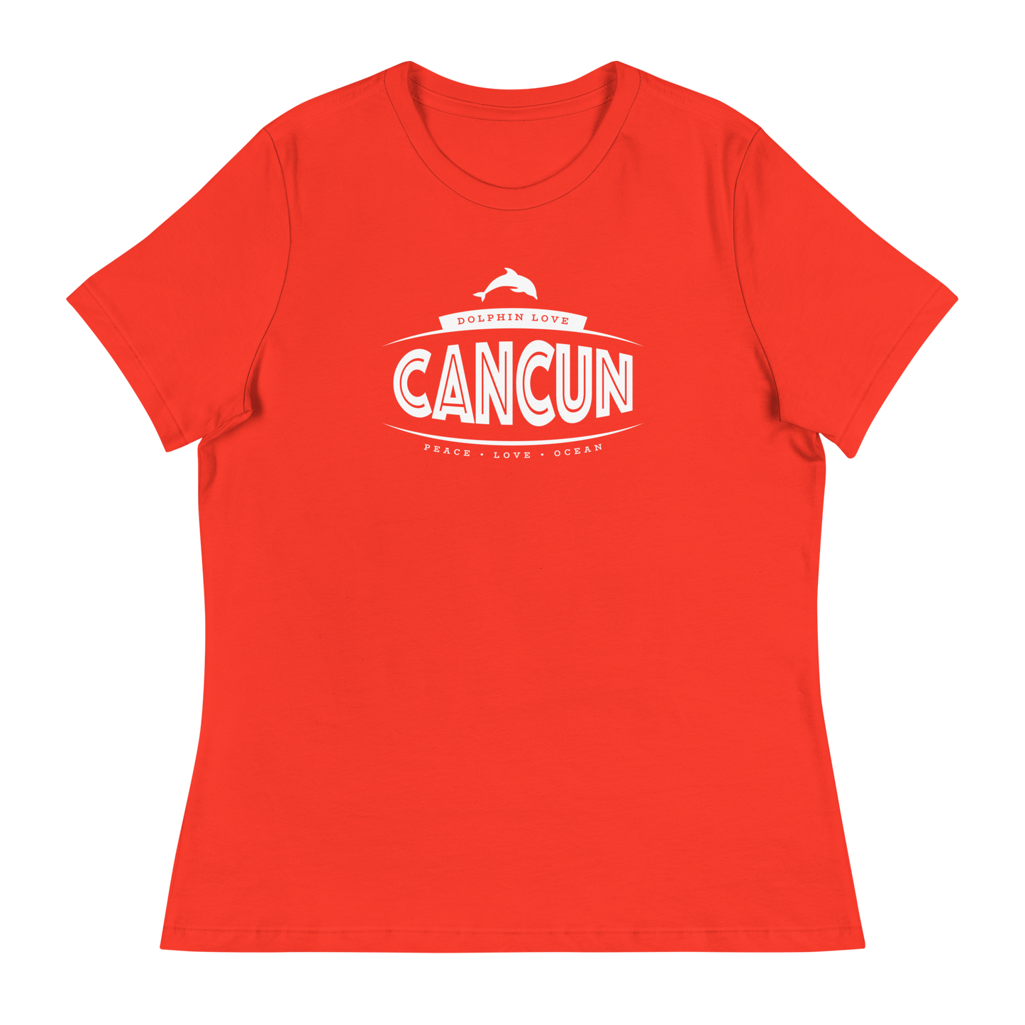 Women's - CANCUN - Dolphin Love - Peace • Love • Ocean T-Shirt